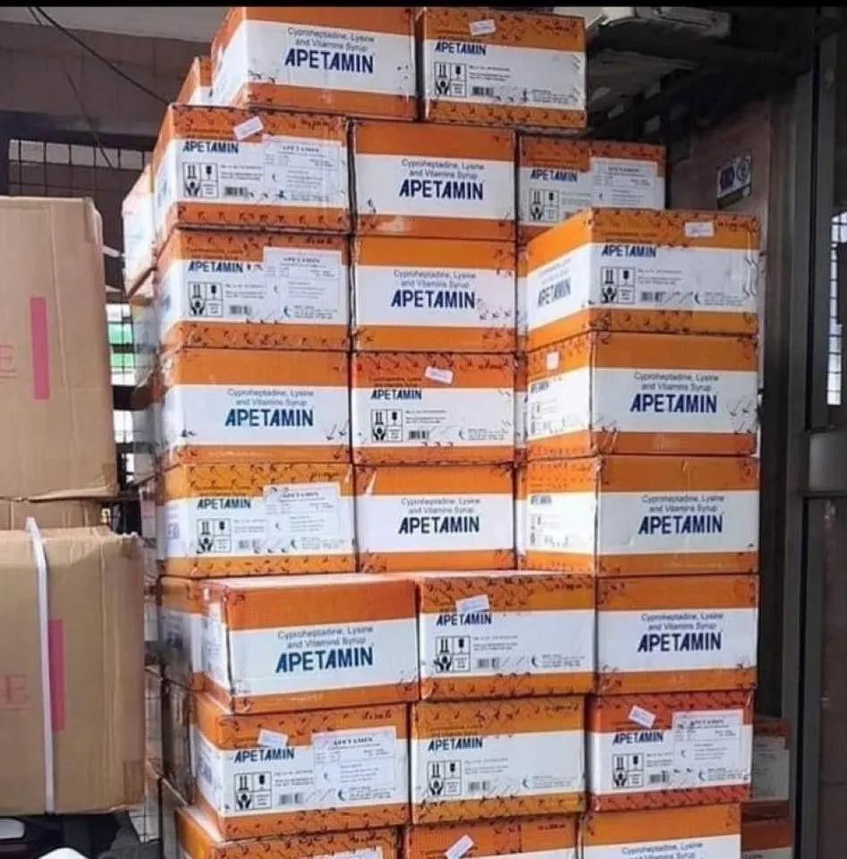 Full Case 25 Bottles of Apetamin Weight Gain Syrup (Authentic)